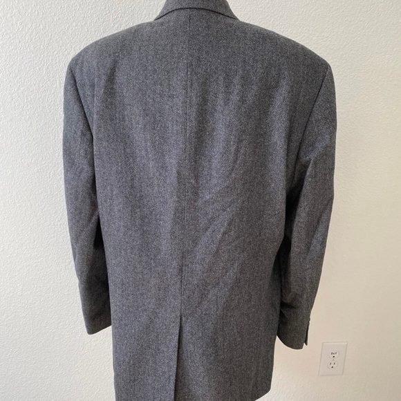 Lauren Ralph Lauren Men's Herringbone Cashmere Blend Blazer~ Size 44R - Picture 3 of 9